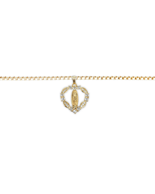 Sacred Heart CZ Necklace