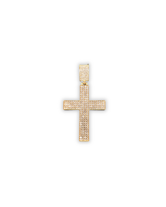 Large CZ Cross Pendant